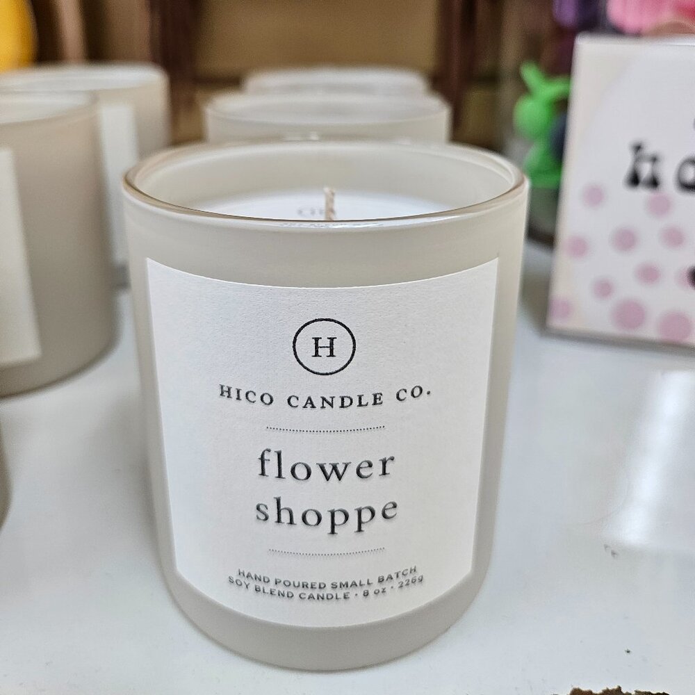Hico Candle Company Candles flower Shoppe scent